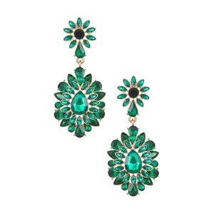 8 Other Reasons Her Majesty Earrings Emerald Womens Size OS